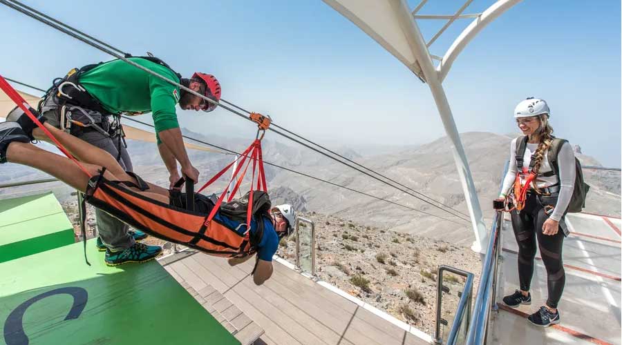 Jebel Jais Zipline From Dubai
