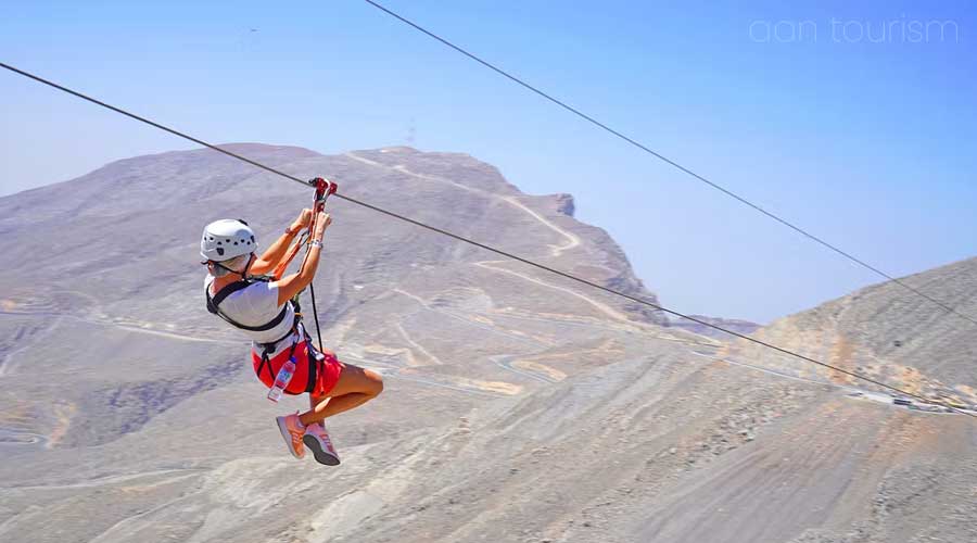 Jebel Jais Zipline From Dubai