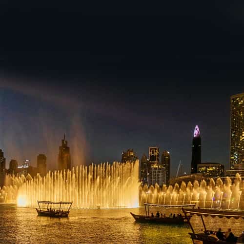Dubai Fountain Show Lake Ride From Ras Al Khaimah